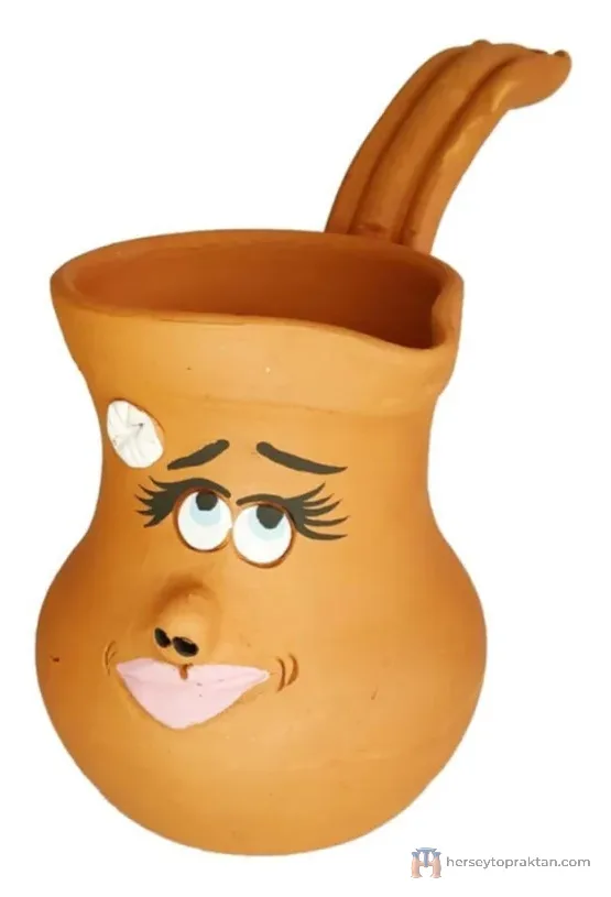 Emojili Toprak Cezve