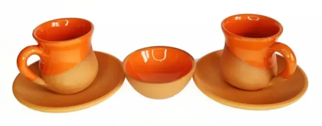 Toprak Kahve Fincanı 3 Lü Set