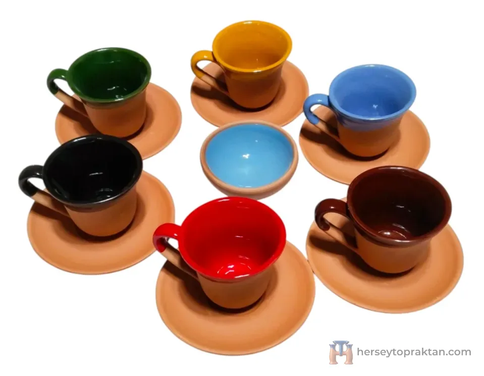 Topraktan 6lı Fincan Takımı 6li Set