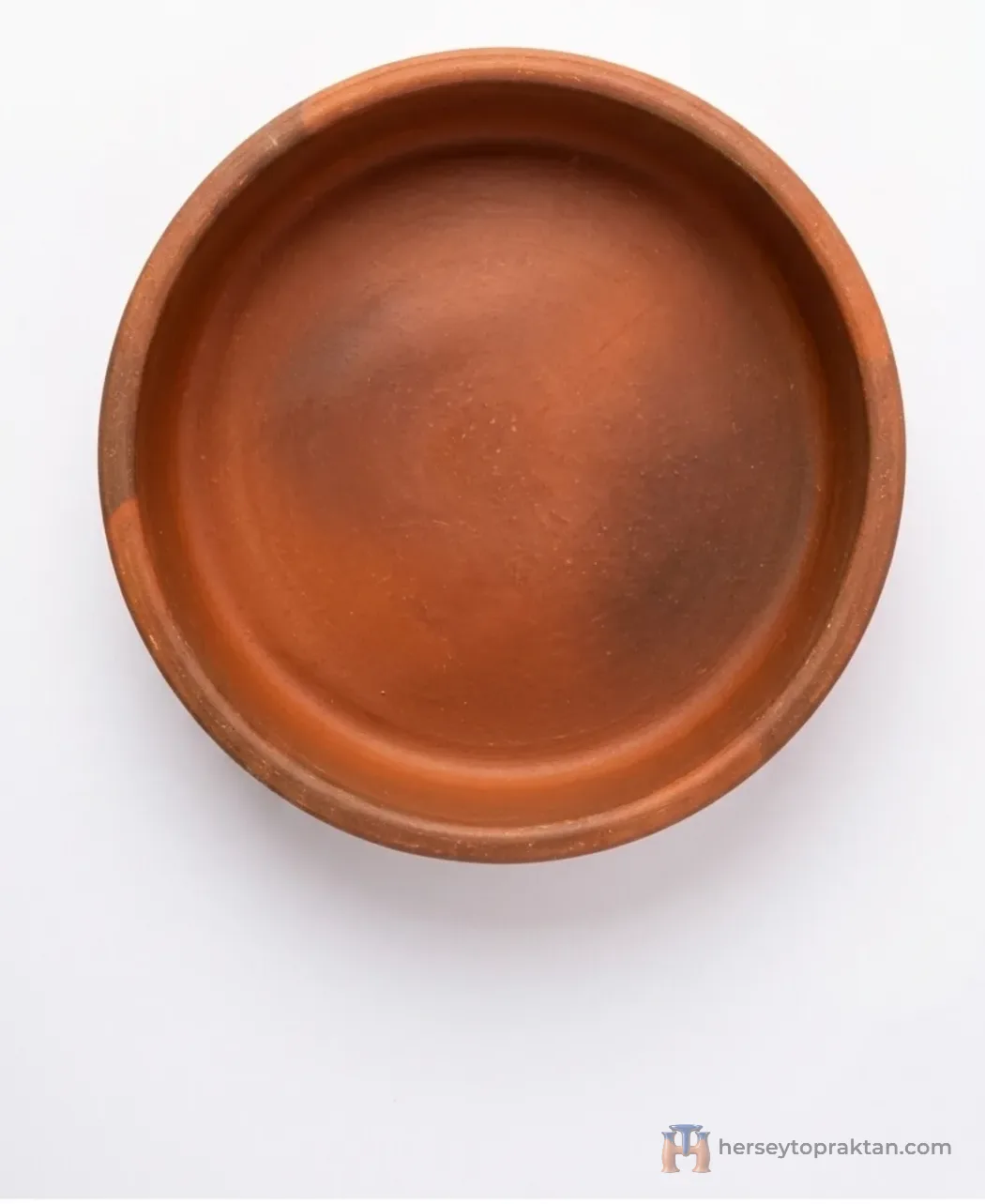 Taş Fırın Uyumlu-yuvarlak Güveç Kabı ''31x5'' Çömlek Tava