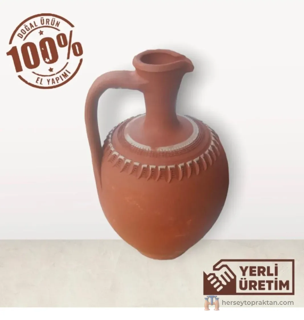 El Yapımı Toprak Su Testisi 5 Litre