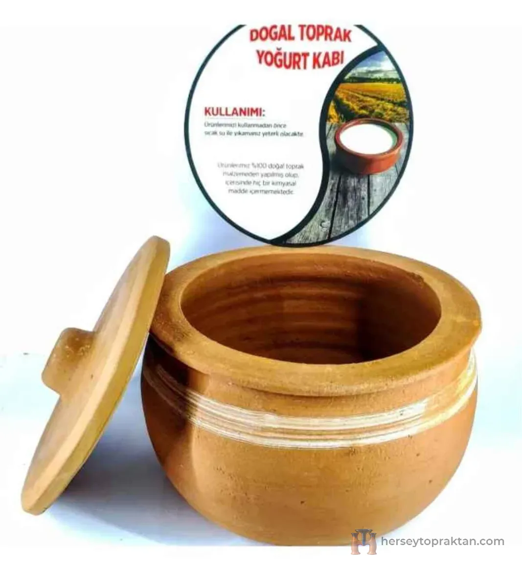 Toprak El Yapımı 3 Kg Yoğurtluk / %100 Doğal